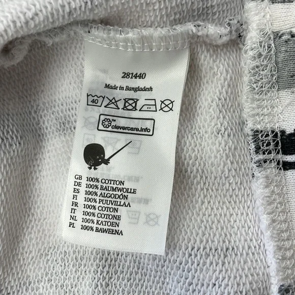 NWOT • Monki Crew Neck Terry Pullover in Paint Stroke Print. - Picture 13 of 14